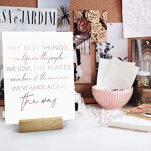 Miniatura 5 de Merry Expressions Decoración inspiradora de escritorio de oficina para mujer, decoración de oficina en casa de oro rosa, 15 tarjetas motivacionales