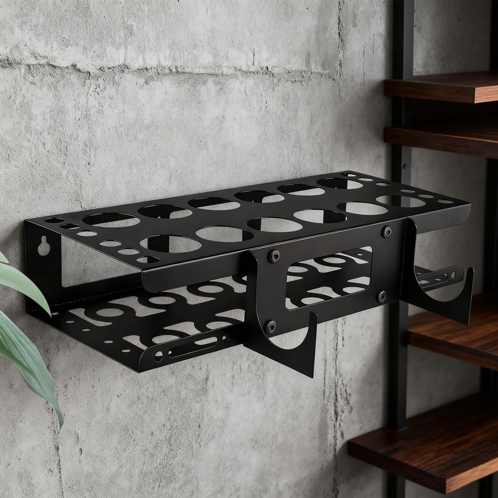 Genérico Organizador Y Soporte - 12 Ranuras De Gran Capacidad Para Soporte Organizador | Estante De Almacenamiento Para Tubos De Silicona De Pared,Para Taller Sala De Estar Dormitorio Hogar Y Garaje