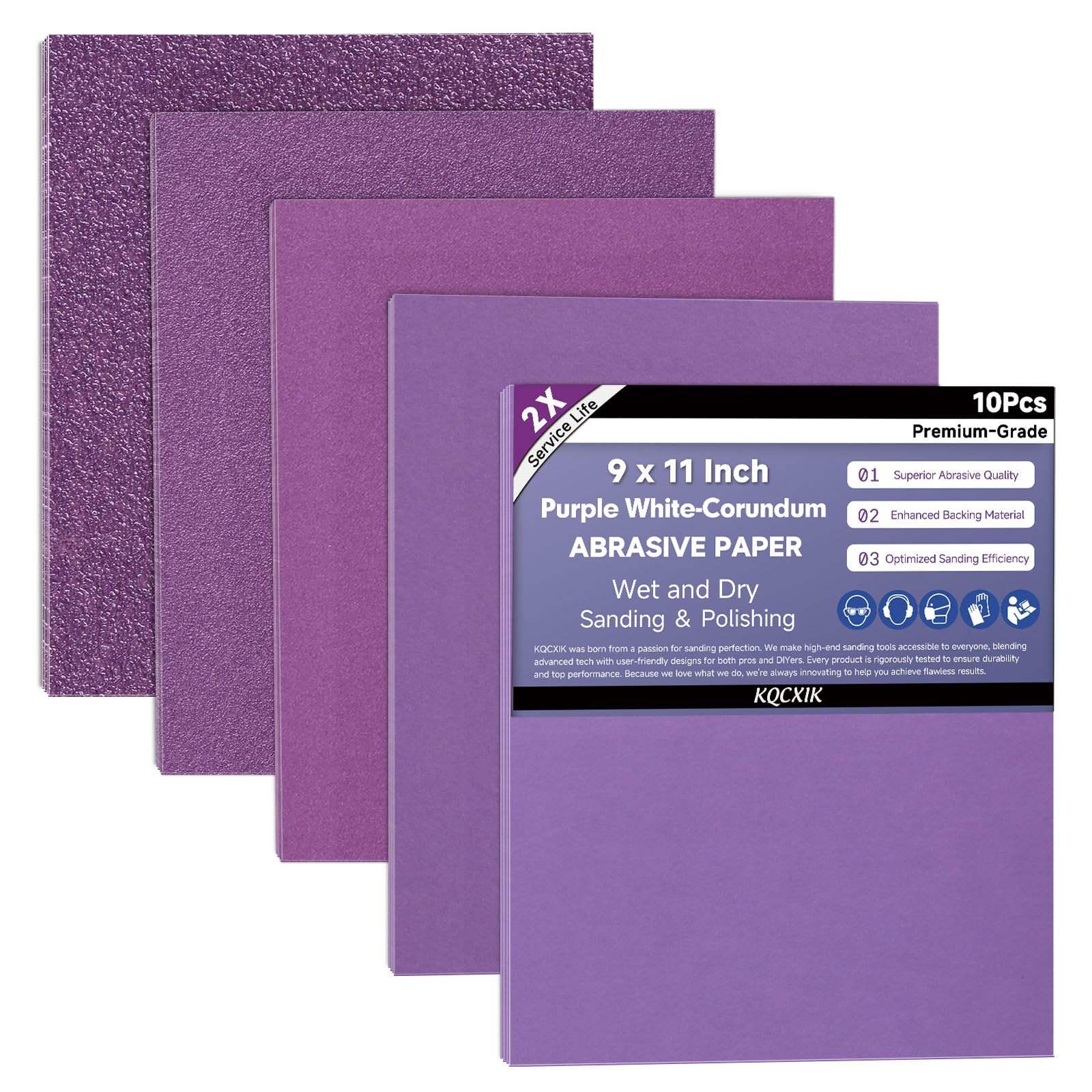 Premium Sandpaper Assortment - 80 to 2000 Grit -1