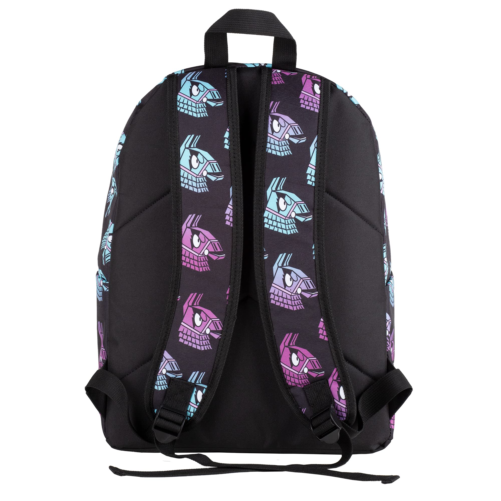 Mochila Escolar - Fortnite - Llama - Compartimento Principal y Bolsillo Frontal - Interior Forrado con Porta ordenador - Tirantes Ergonómicos y Acolchados - 41 x 31 x 13.5 cm - Toybags