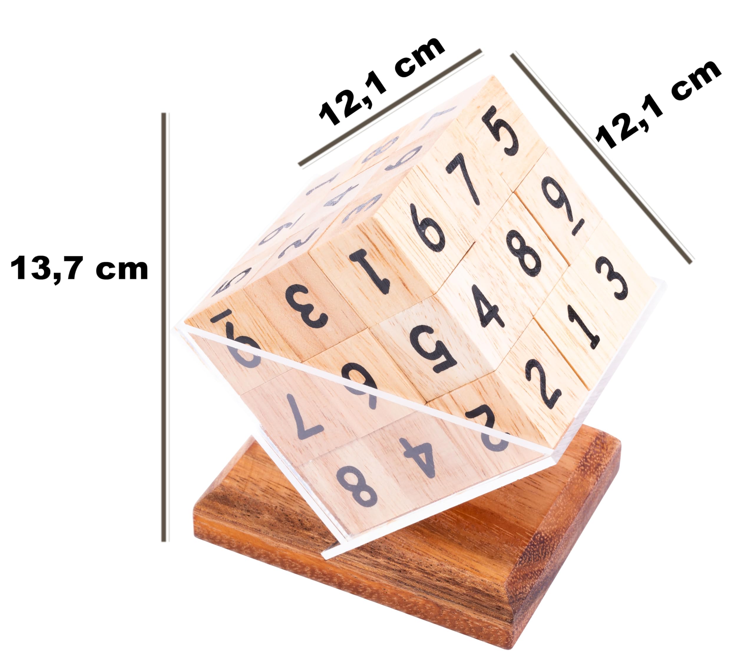 Engelhart Cube Sudoku Rompicapo Legno 27 Pezzi 1 Giocatore