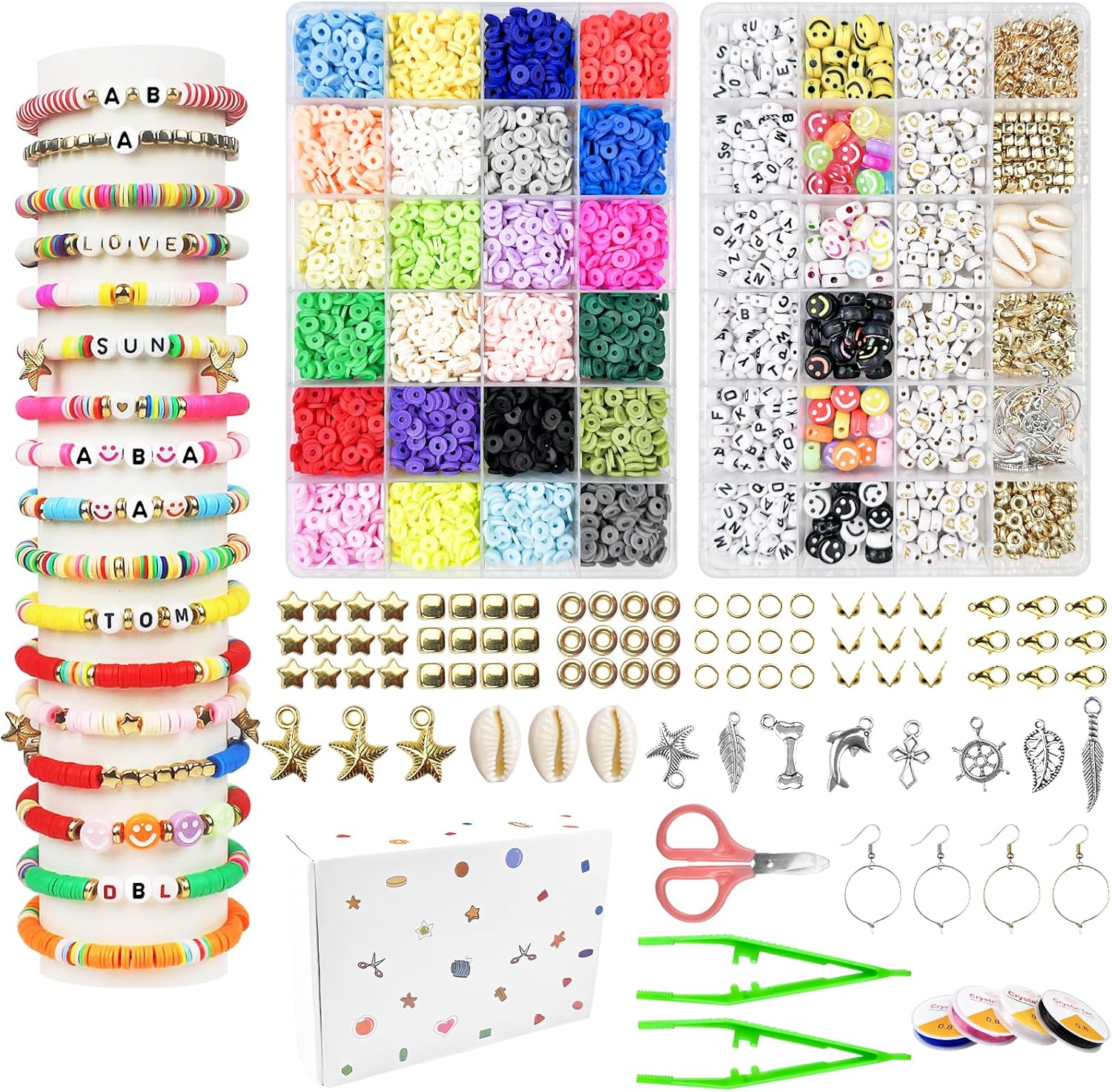 Perles Lettres 1 mot pour bracelet : AMOUR - Les petits + - Motif Personnel