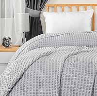 Vista 104 de Utopia Bedding Sage Green 100% Cotton Waffle Blanket 300 GSM [Full - 90x84 Inch] Soft Lightweight Breathable Bed Blanket for All Season