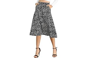 Women's Vintage-Style A-Line Maxi Skirt with Vibrant Floral Print