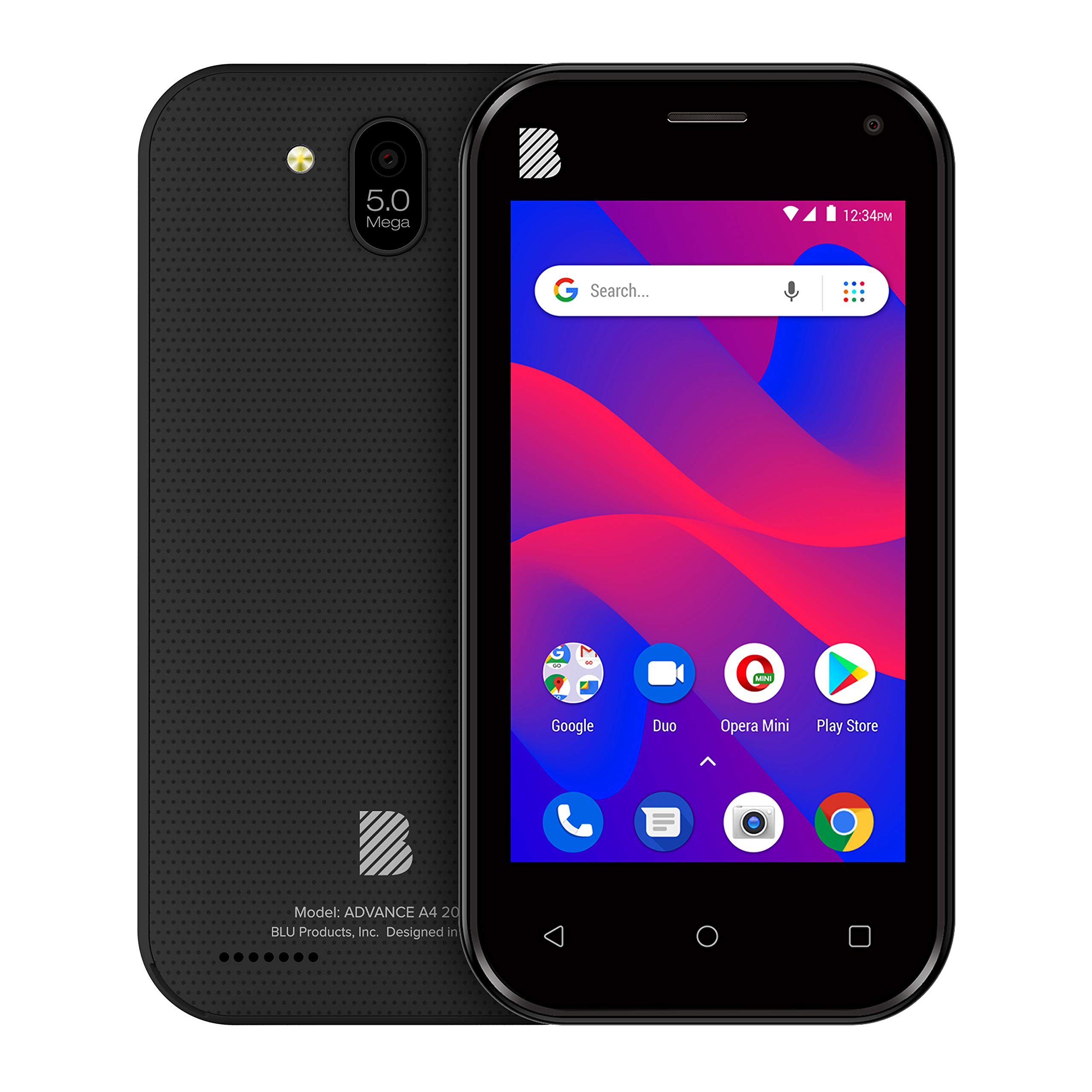 BLU Advance A4 2019- Unlocked Dual Sim, 16GB -Black