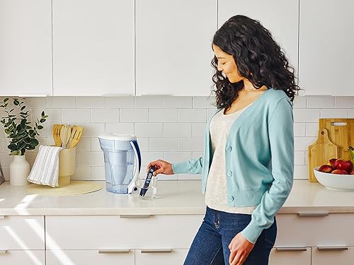 Miniatura 8 de ZeroWater ZP-010 - Jarra con filtro de agua de 5 etapas 10 tazas de capacidad certificado NSF para reducir el plomo otros metales pesados y PFOAPFOS