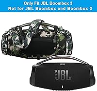 Vista 4 de TXEsign Correa de transporte de viaje para JBL Boombox 3/Boombox 3 Wi-Fi impermeable altavoz portátil, correa para el hombro con dos cubiertas