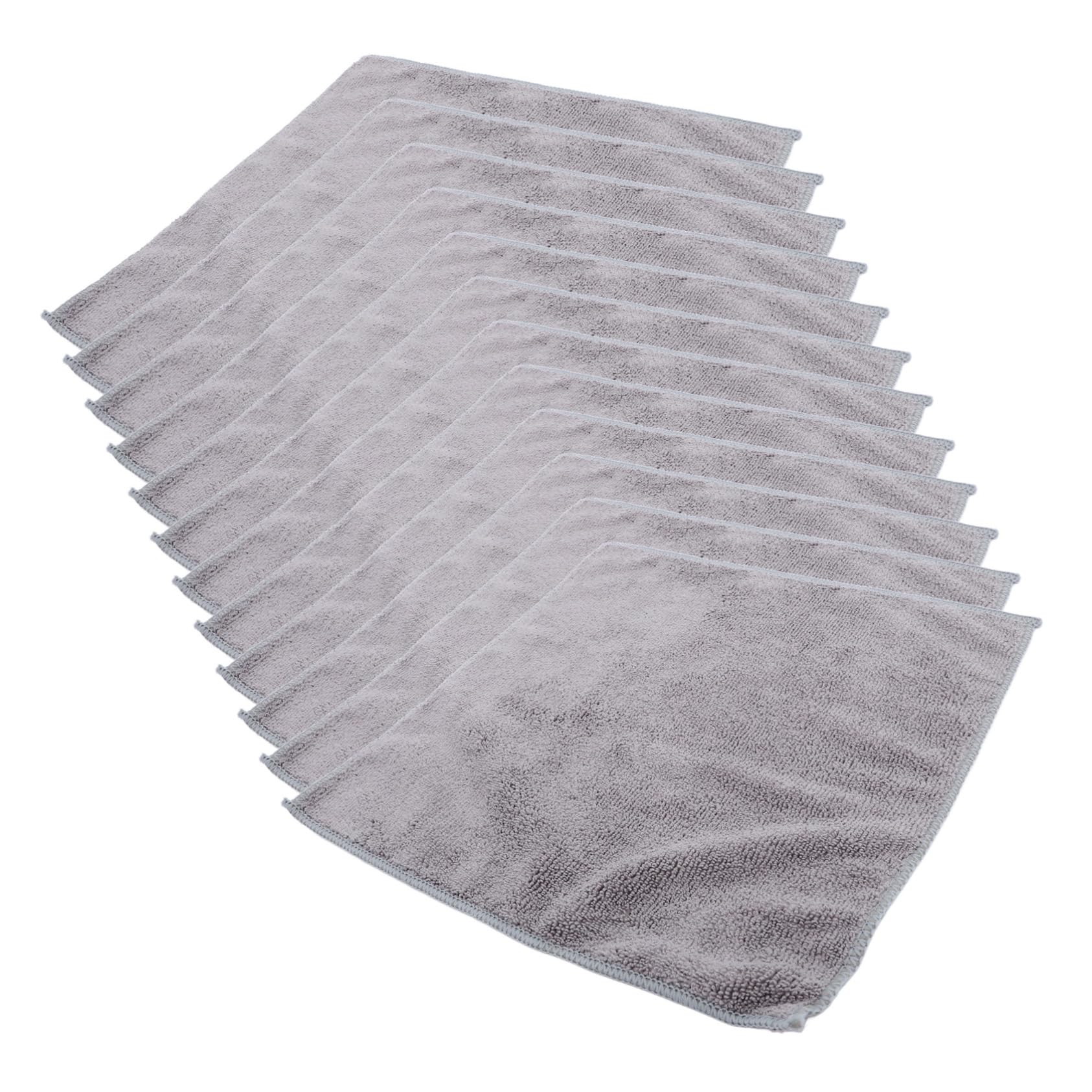 PartyKindom 48piezas Toalla De Microfibra Absorbente Gruesa para Limpieza del Hogar y Lavado De Coches para Múltiples Usos Cocina y Automóvil