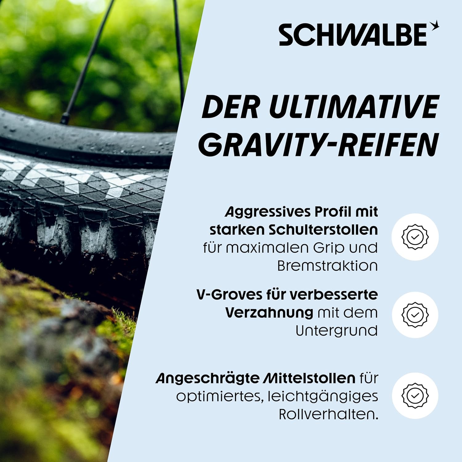Schwalbe Magic Mary MTB tire – Downhill & Enduro Bike tire 26, 27.5, 29 inches – Tubeless Easy Folding or Wired tire - Optimal Grip