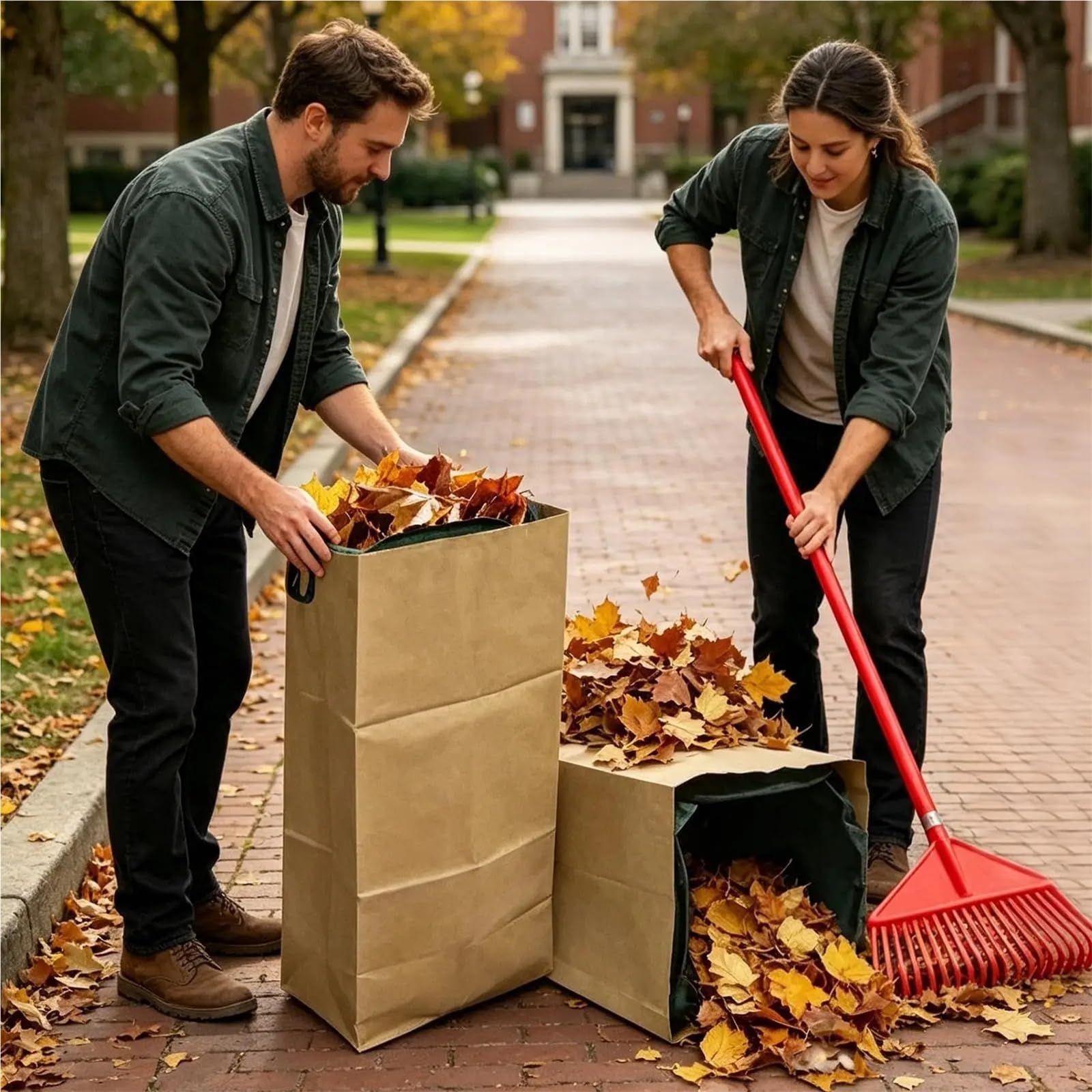 Bolsa para Residuos de Jardín Bolsa plegable impermeable for hojas de jardín