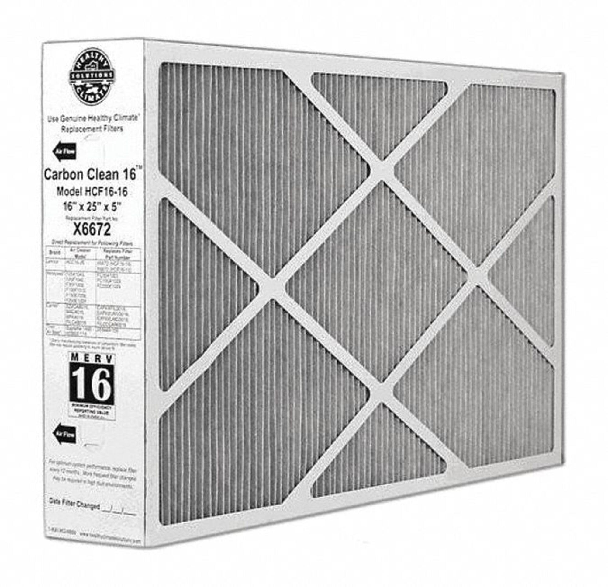 X6672 Lennox Healthy Climate 16x25x5 Merv 16 Filter (4 Filter