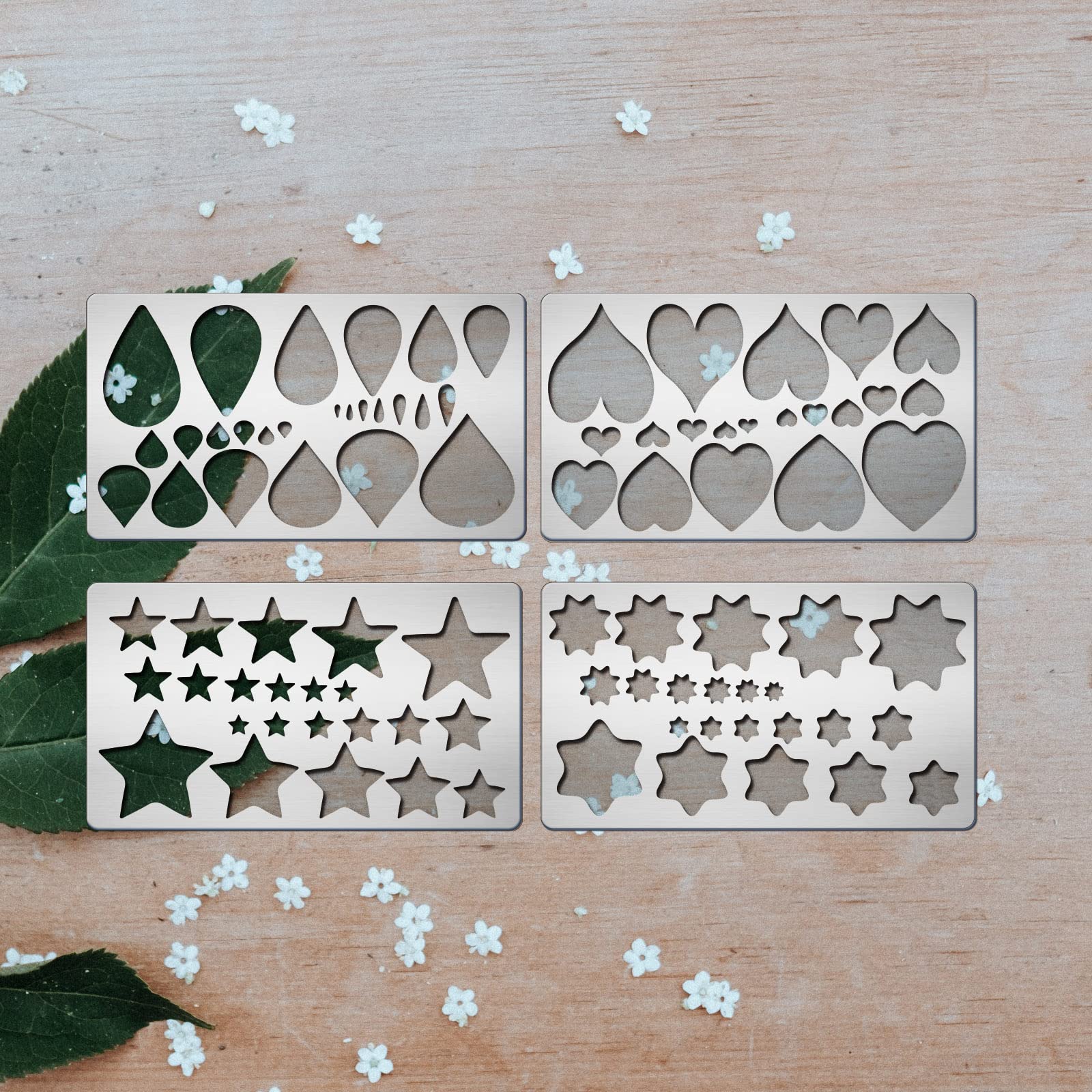 Amazon.com : BENECREAT 4PCS 4x7 Inch Basic Shape Metal Stencils Heart Star  Teardrop Stencil Template for Wood Carving, Drawings and Woodburning,  Engraving and Scrapbooking Project : Arts, Crafts & Sewing