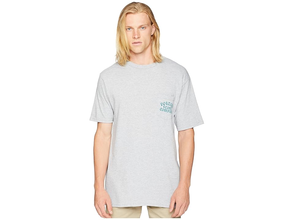 

Volcom Hypno Tech Short Sleeve Pocket Tee (Heather Grey) Men's T Shirt