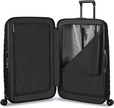 Samsonite Proxis Large Hardside Luggage with Dual Spinner Wheels - Innovative RoxkinTM Lightweight Shell With Ultimate Durability- Includes TSA Lock, Ergonomic Telescoping Handle - Black