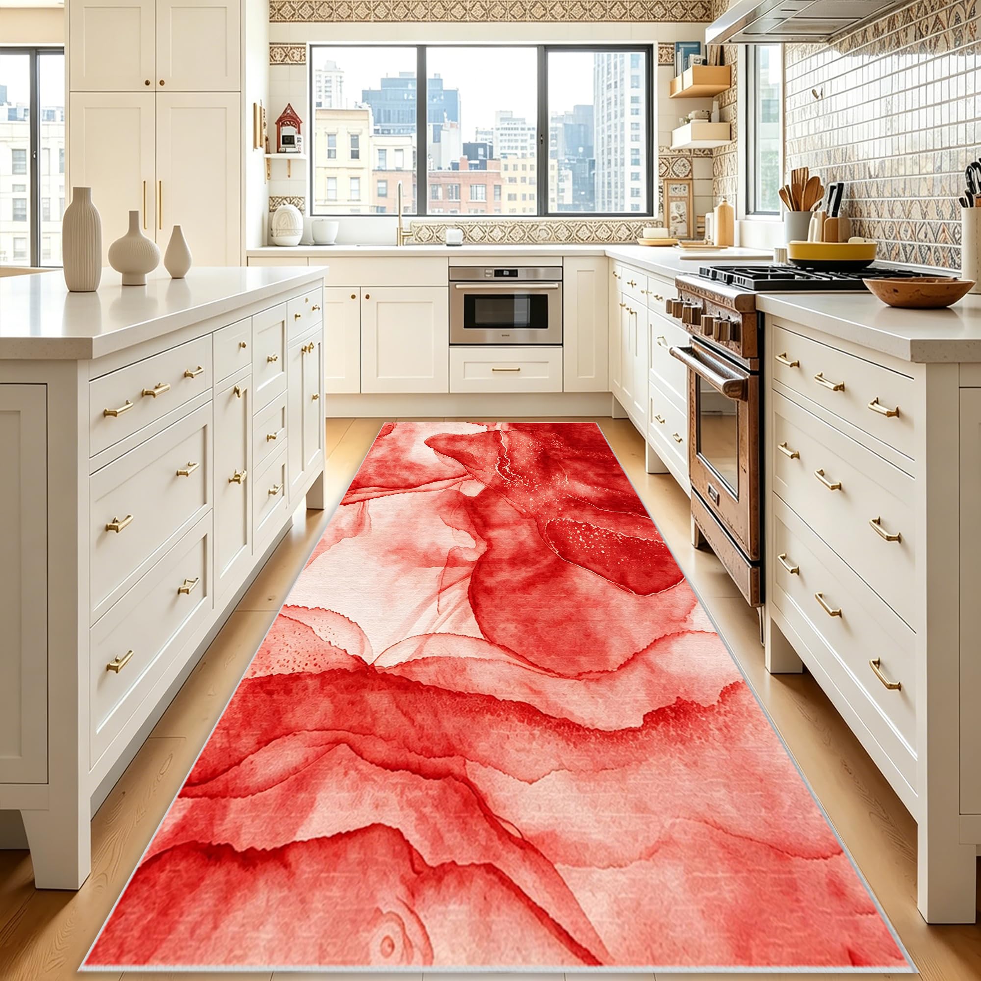 Alfombras de pasillo para cocina y entrada de 50x400 cm que decoran zonas de paso