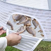 Vista 7 de Rejilla de secado de hierbas, red plegable de malla con cremallera, red de secado de alimentos para secar suéter para secar semillas, hierbas, 4