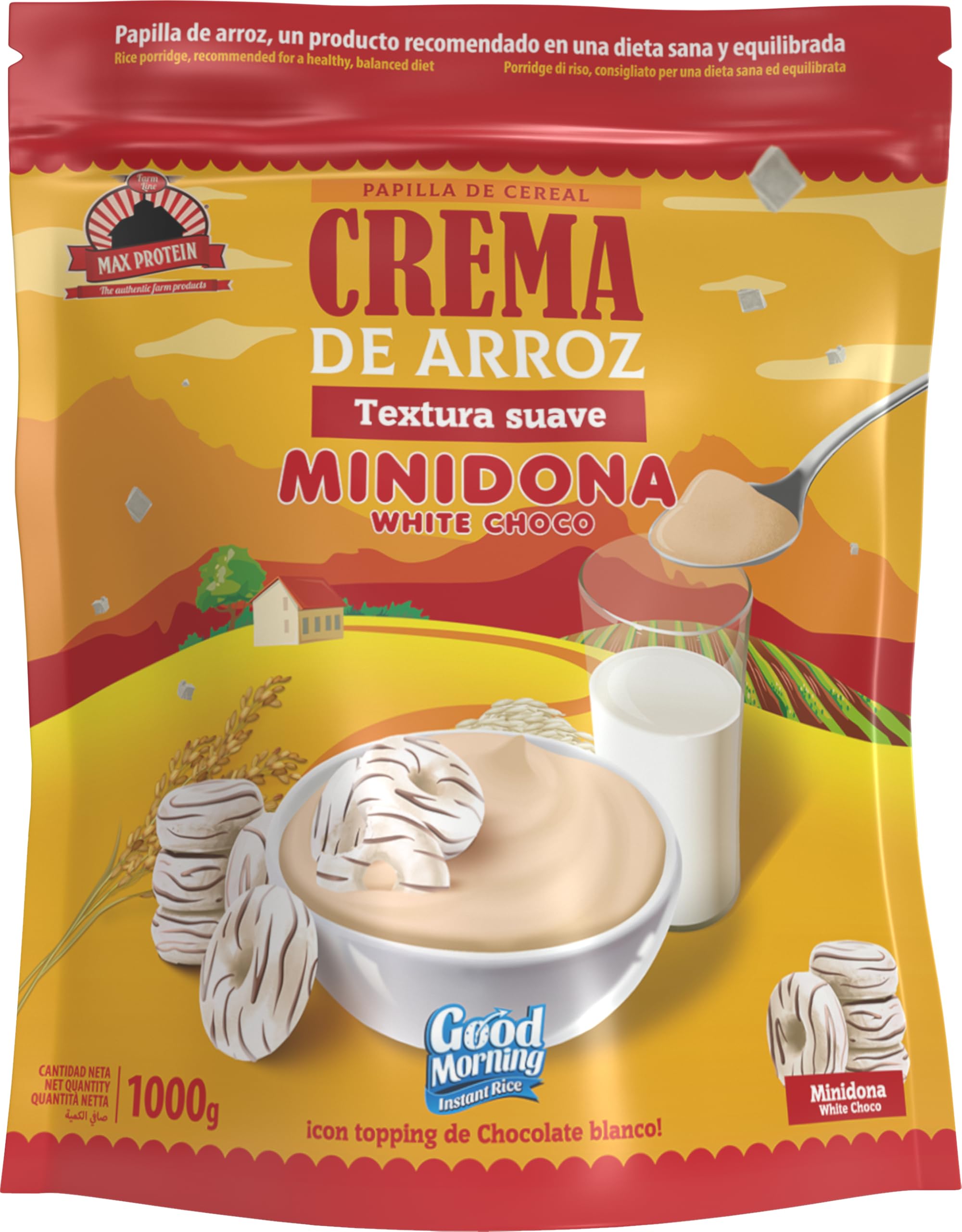 MAX PROTEIN - Crema de Arroz - Crema de Arroz Fitness 1000g – Fuente de Carbohidratos de Máxima Calidad para Masa Muscular – Ideal Pre Entreno y Post Entreno – Vegana y Sin Lactosa – Lacasitos — view 15