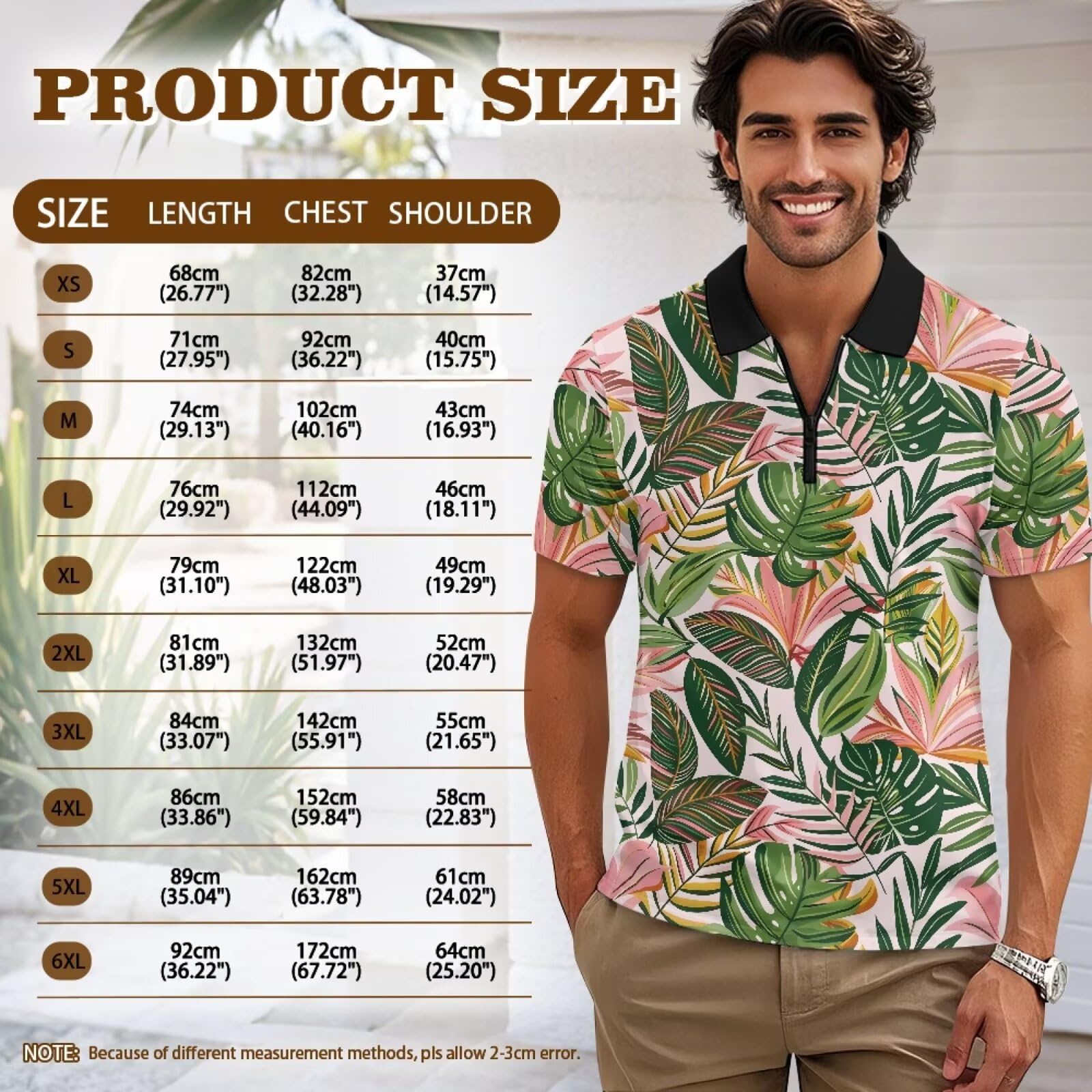 Herren-Poloshirt, Grafik, Golf-Shirt, lässiges T-Shirt, athletisches Oberteil, Reißverschluss, für Strand, Workout, Business