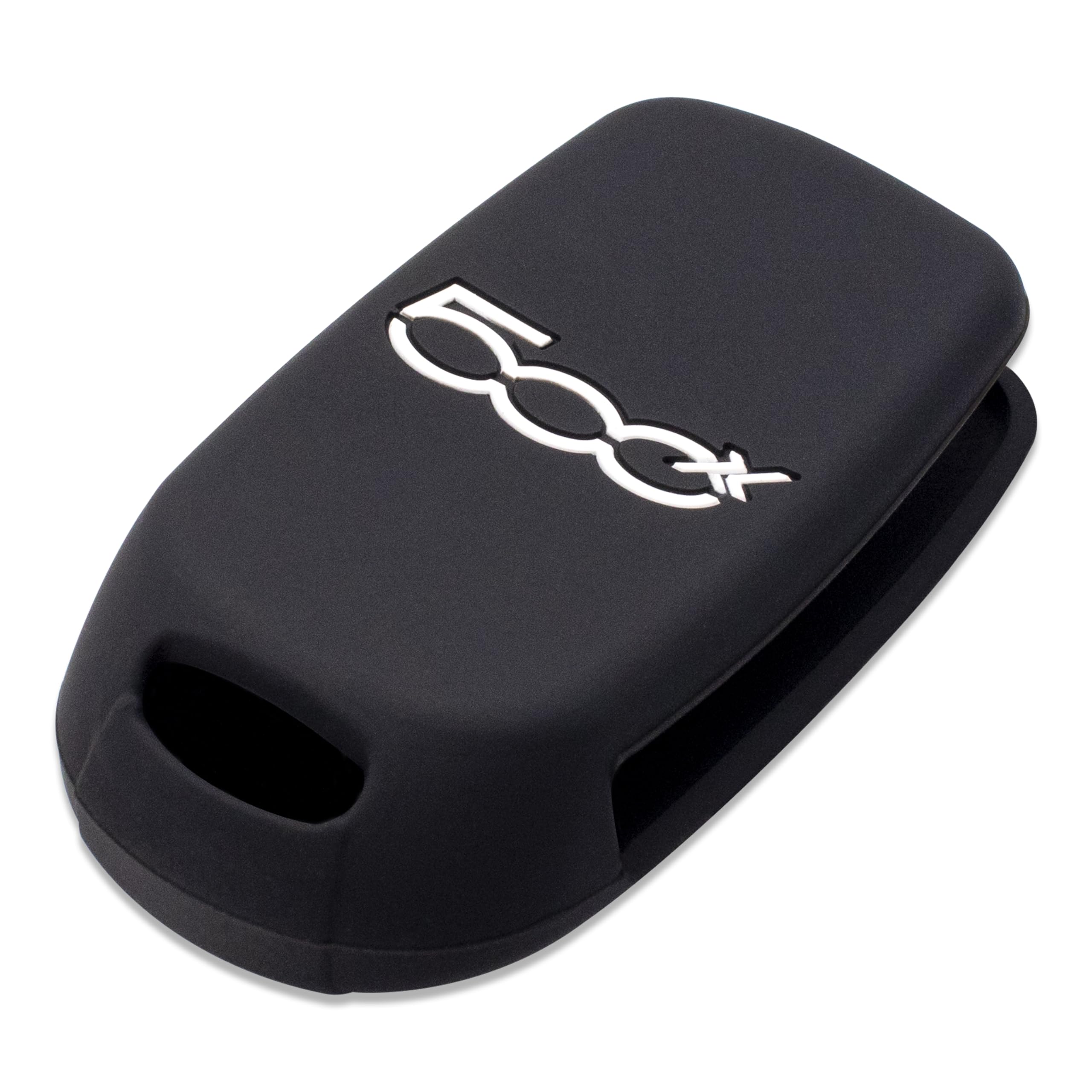 Silicone Cover Chiave per Telecomando Auto Fiat 500X 4 Tasti NERO