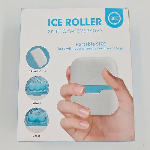 Miniatura 7 de Chikoni Ficial - Rodillo de hielo facial antiarrugas, herramienta masajeadora de ojos, cuello, reduce arrugas, hinchazón, migraña, enrojecimiento,