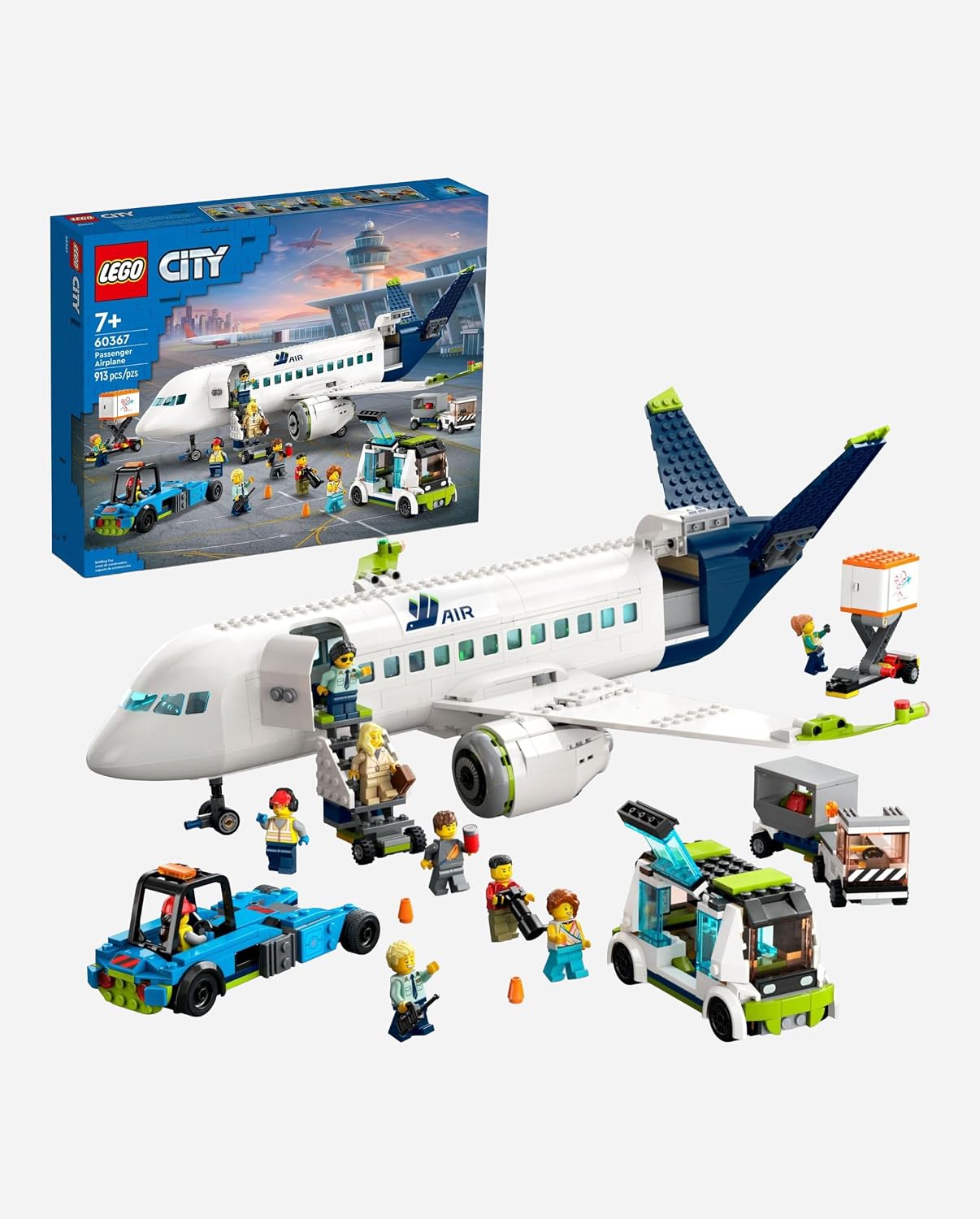 LEGO City Passenger Airplane Toy - Building Set for Boys &