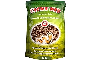 100% Non-GMO Dried Mealworms (5 lbs)