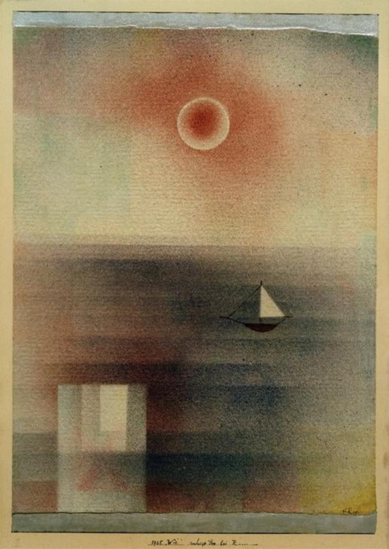SERENDIPITP Vintage Wall Art Canvas Nordic Poster Canvas Print Picture Quiet Lake by Paul Klee Wall Art Poster for Home Decor 60x90cm