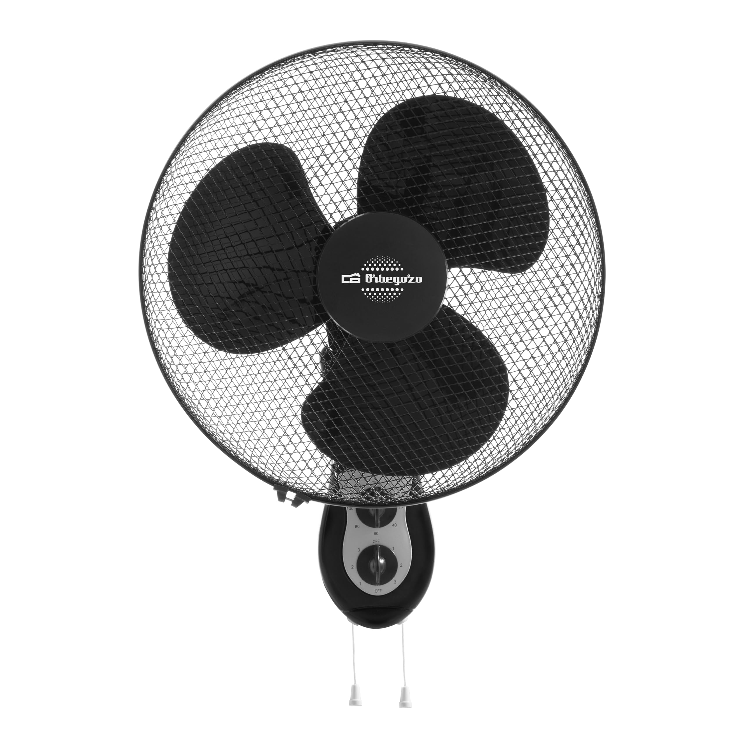 Orbegozo WF 0141 - Ventilateur mural, oscillant, 3 vitesses, minuterie, pales de 40 cm, 40 W