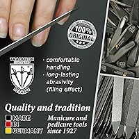 Vista 5 de 3 Swords Germany - Brand Quality Double Sided (fine & coarse) Sapphire Metal Pocket Nail File (1 Piece), Made in Solingen Germany
