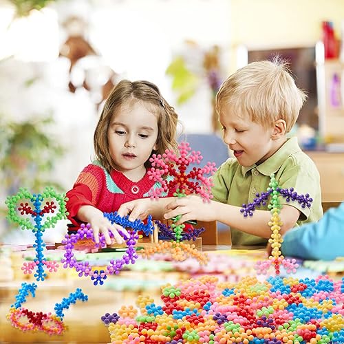 Miniatura 6 de Juego de 220 bloques de construcción, bloques de construcción de plástico sólido entrelazados, juguete educativo STEM temprano para niños en edad