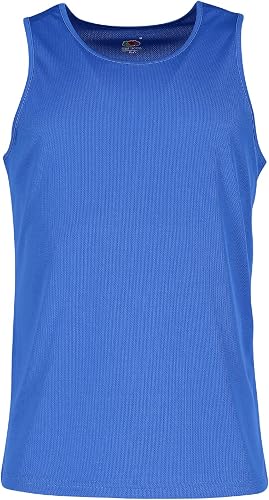 Fruit of the Loom Hombre Absorbe la Humedad Performance Camiseta - Azul Real, Sm