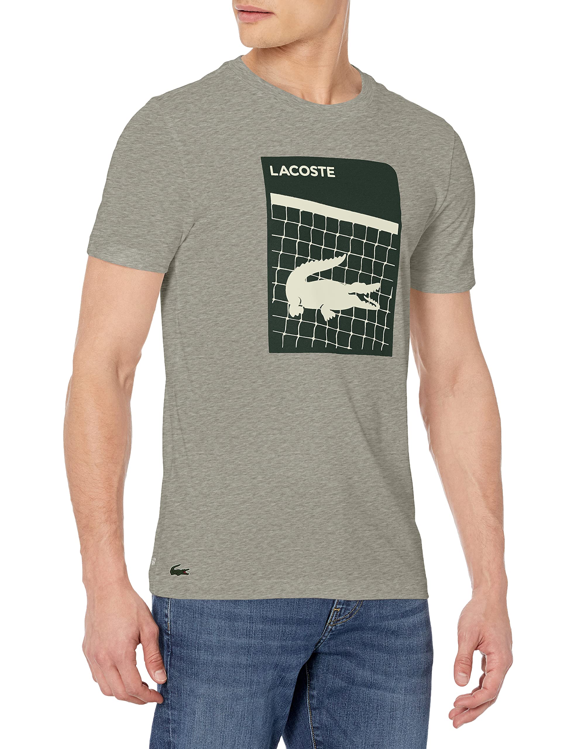 Men's Sport Short Sleeve Croc on Court Graphic Jersey Technical T-Shirt