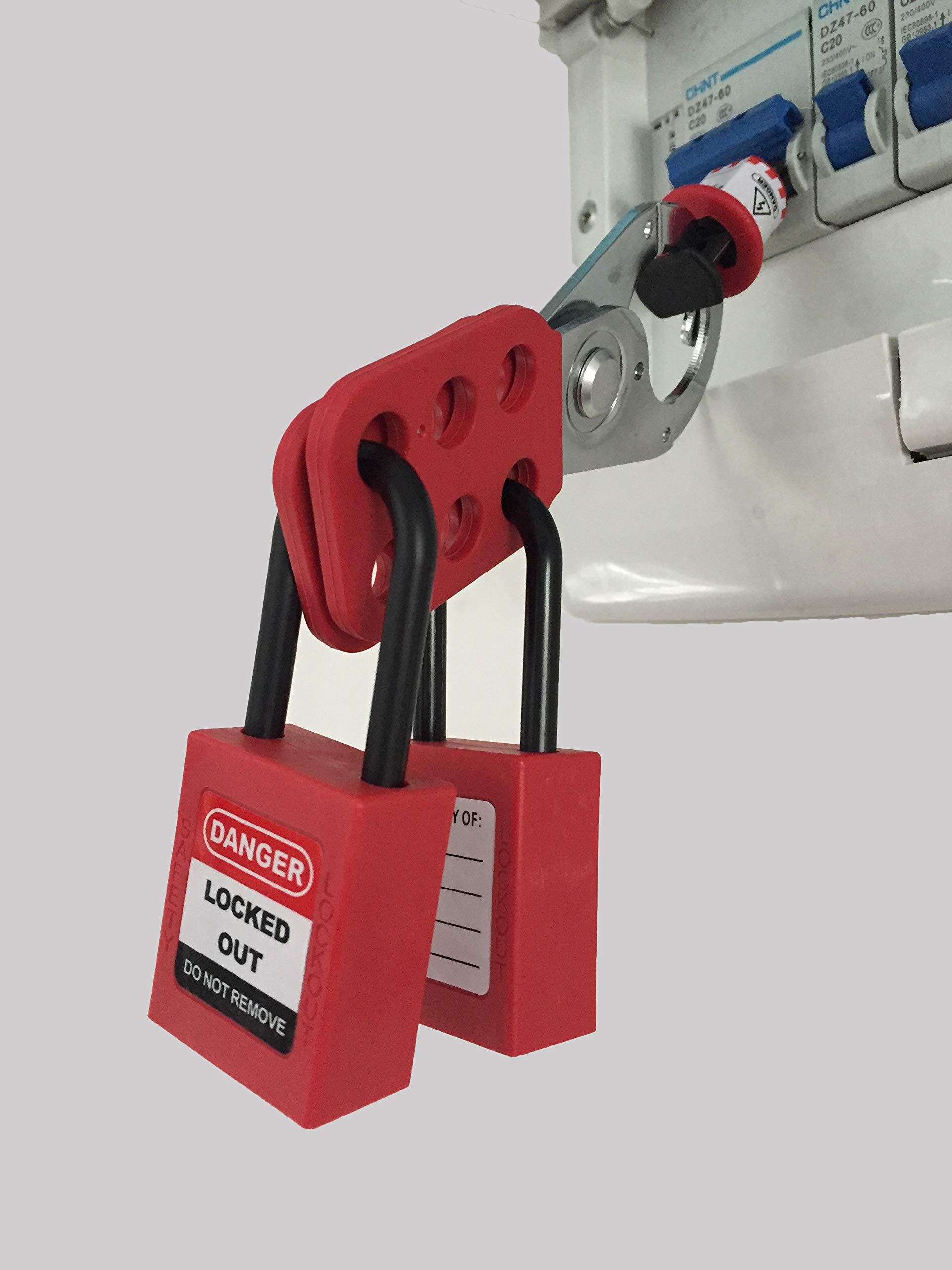 TSafe Commercial Lockout Tagout Kit with Locks, Breaker Lock Outs