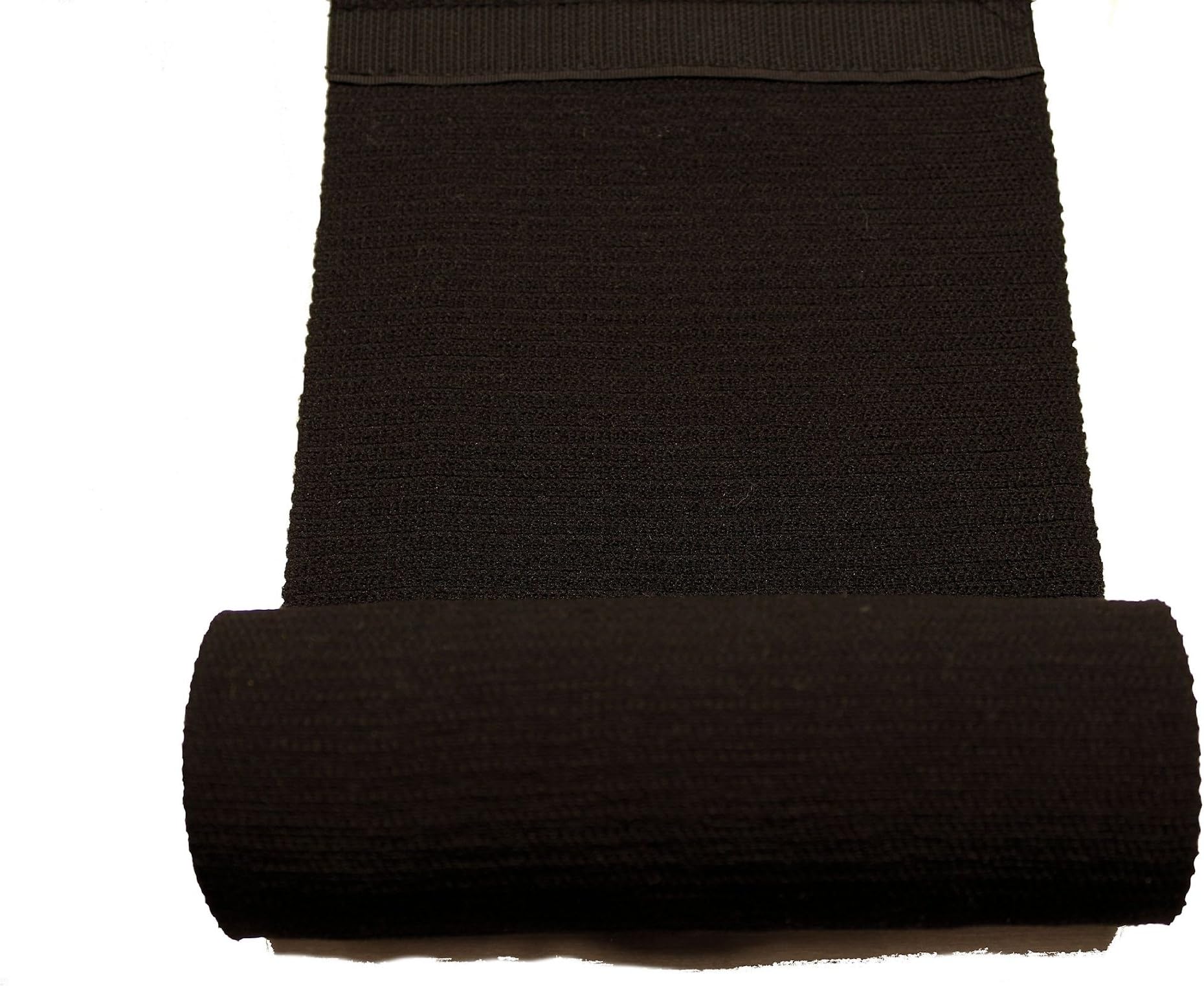 RavenWrap Black (4 Inch Wide) Cotton Elastic Sport Bandages with Hook Tape Closure Ends