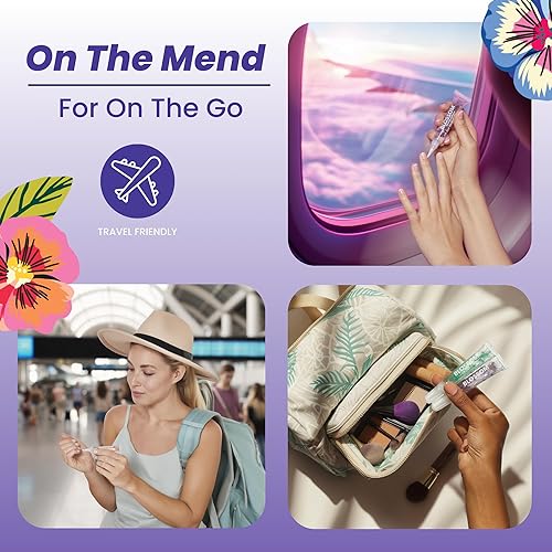 Miniatura 4 de Blossom On the Mend Restoring - Tubo de aceite de cutícula portátil perfumado para viajes con punta de cepillo, infundido con flores reales, 0.34