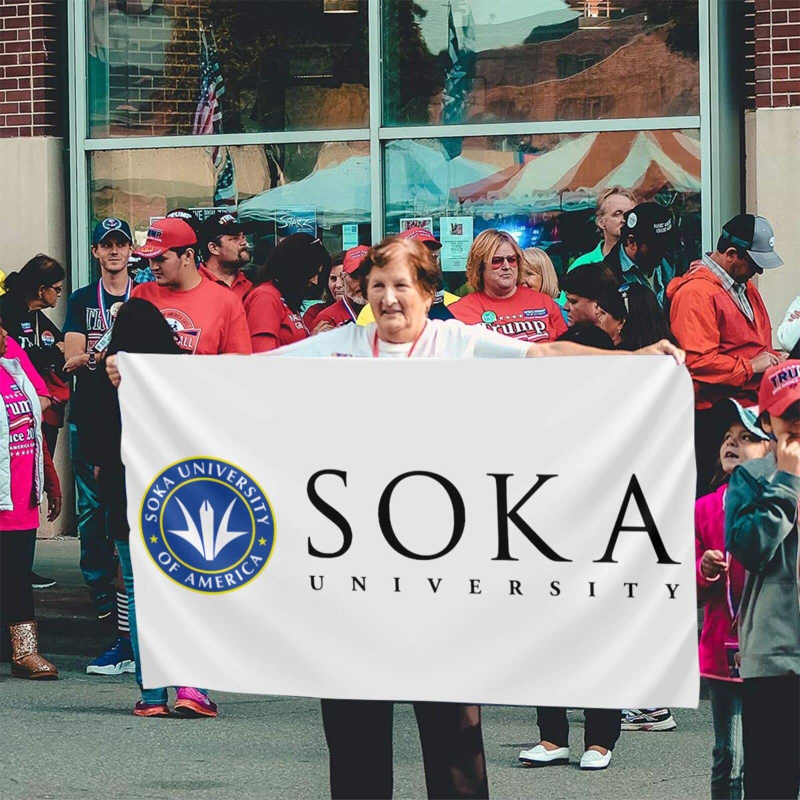 Soka A University Of America Logo 3x5Flag Banner for Outside Outdoor Indoor Outdoor Decoration