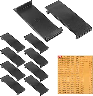 Breaker Filler Plate for 1 Inch Load Center Flush Cover, with Electrical Panel Labels and Fuse Box Stickers for Universal Circuit Breaker Panel Cover 10-Pack (1 Inch)