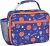 Kids Lunch Bag Boys - Insulated Kids Lunch Box Reusable Lunchbox with Water Bottle Holder Toddler Lunch Tote Bag for School Daycare, Blue Basketball