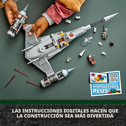 Miniatura 4 de LEGO Star Wars The Mandalorian's N-1 Starfighter 75325 - Juego de construcción The Book of Boba Fett, con figuras de juguete Baby Yoda Grogu y