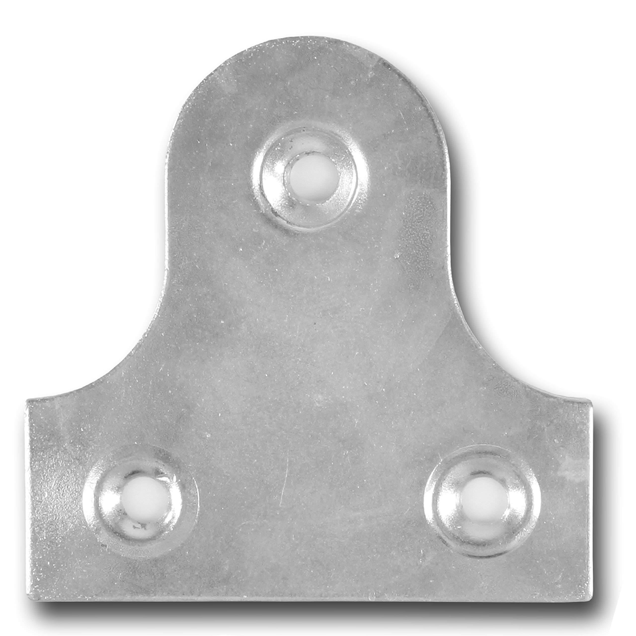 10x Chrome 50mm Glass Wall Hanging Plates - Hang Mirrors & Pictures
