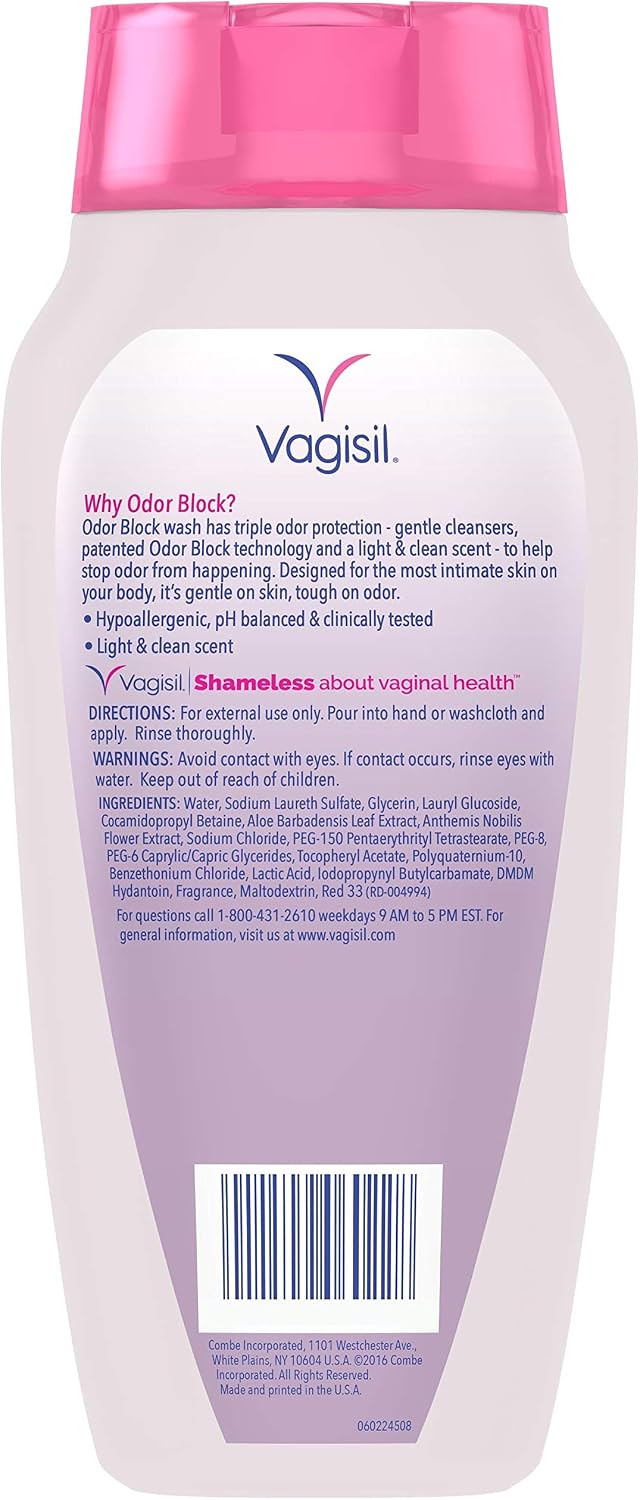 Vagisil Odor Block Wash Ounce 236ml, 8 Fl Oz