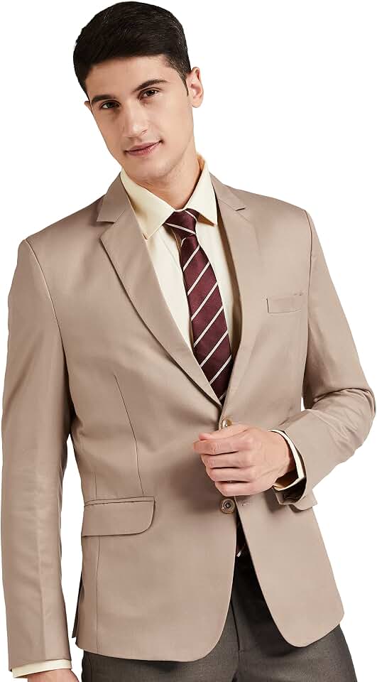 Men'S Suit Beige Cheap Priced Designer Fashion Dress Casual Blazer On Sale Blazer main image 1
