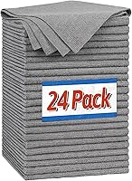 Vista 16 de FIXSMITH Paño de Limpieza de Microfibra - Paquete de 48, Toallas de Limpieza Multifuncionales, Tamaño: 12 x 16 pulgadas, Trapos de Limpieza