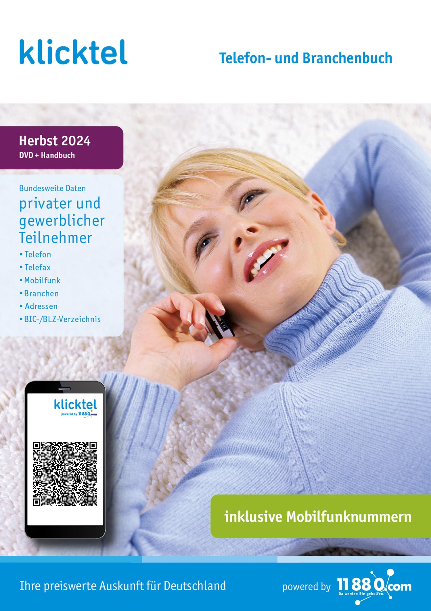 klicktel Telefon- und Branchenbuch Herbst 2024