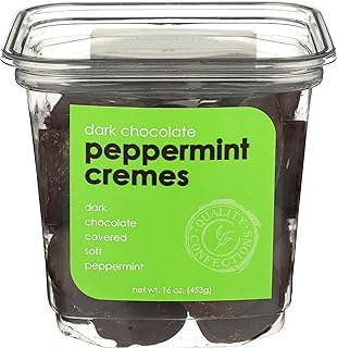 NASSAU CANDY Dark Chocolate Peppermint Cremes, 16 OZ