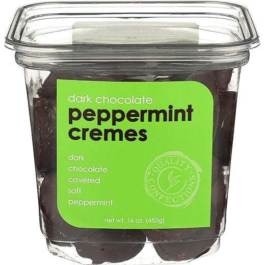 Nassau Candy, Candy Dark Chocolate Peppermint Cremes, 16 Ounce