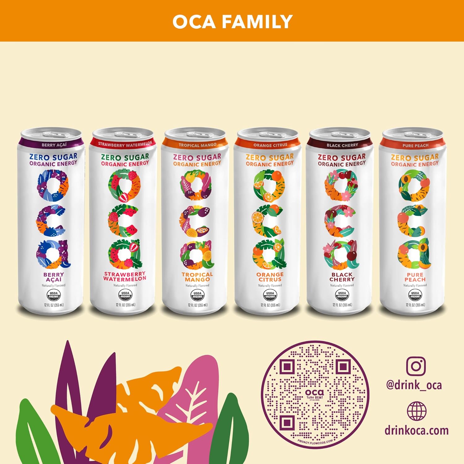 OCA ZERO Tropical Mango, Organic energy drink, zero Nepal | Ubuy