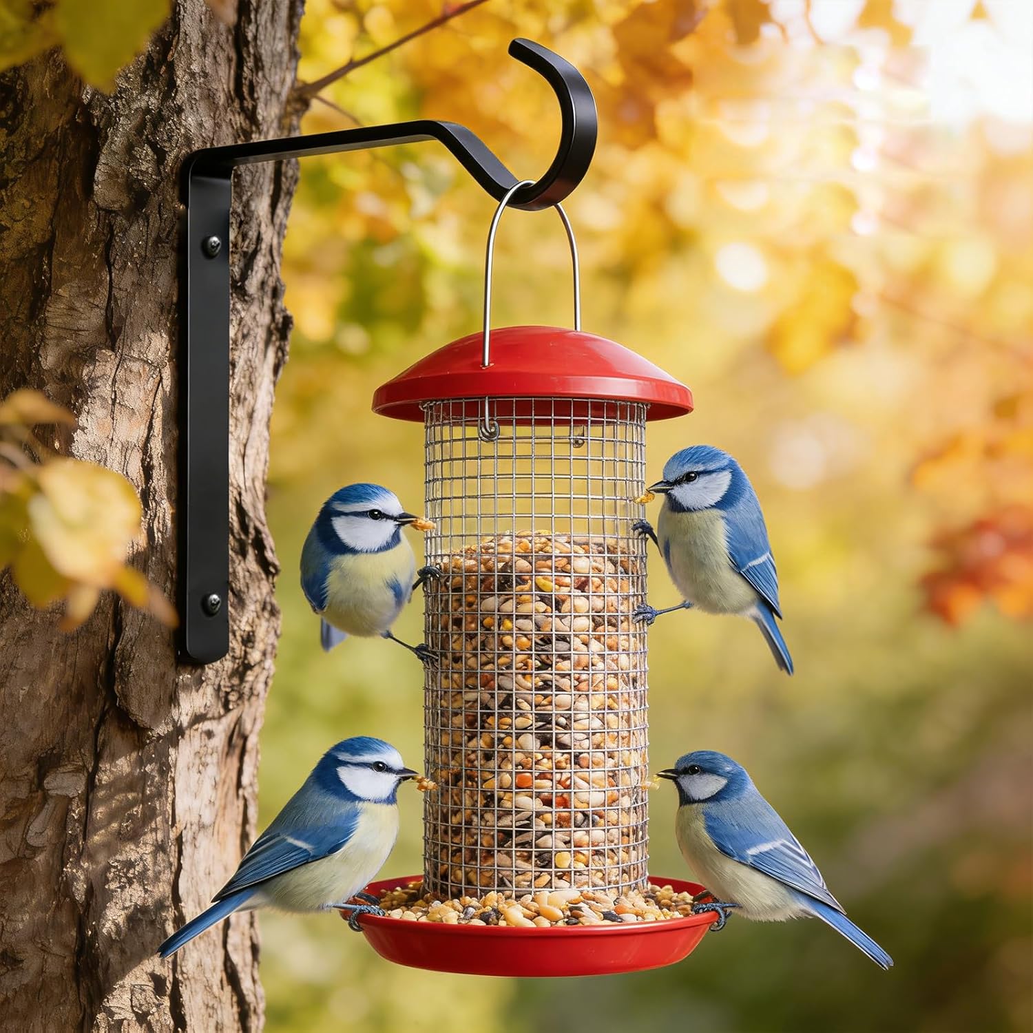3Pack Window Hooks for Bird Feeders, Heavy Duty Window Suction Cup Hooks with Screws, Window Mount Hummingbird Feeder Hangers for Outdoor Use (Bird Feeder Not Included)