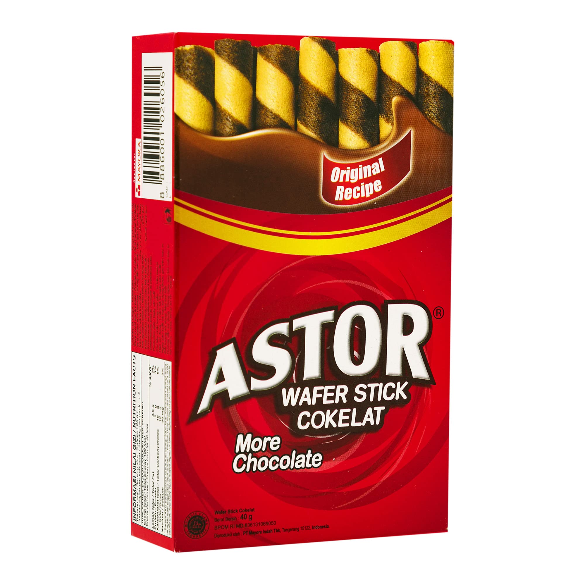 Astor Chocolate Wafer Rolls 40g,Crispy, Creamy & Delicious Snack, Perfect for Gifting & Anytime Treats