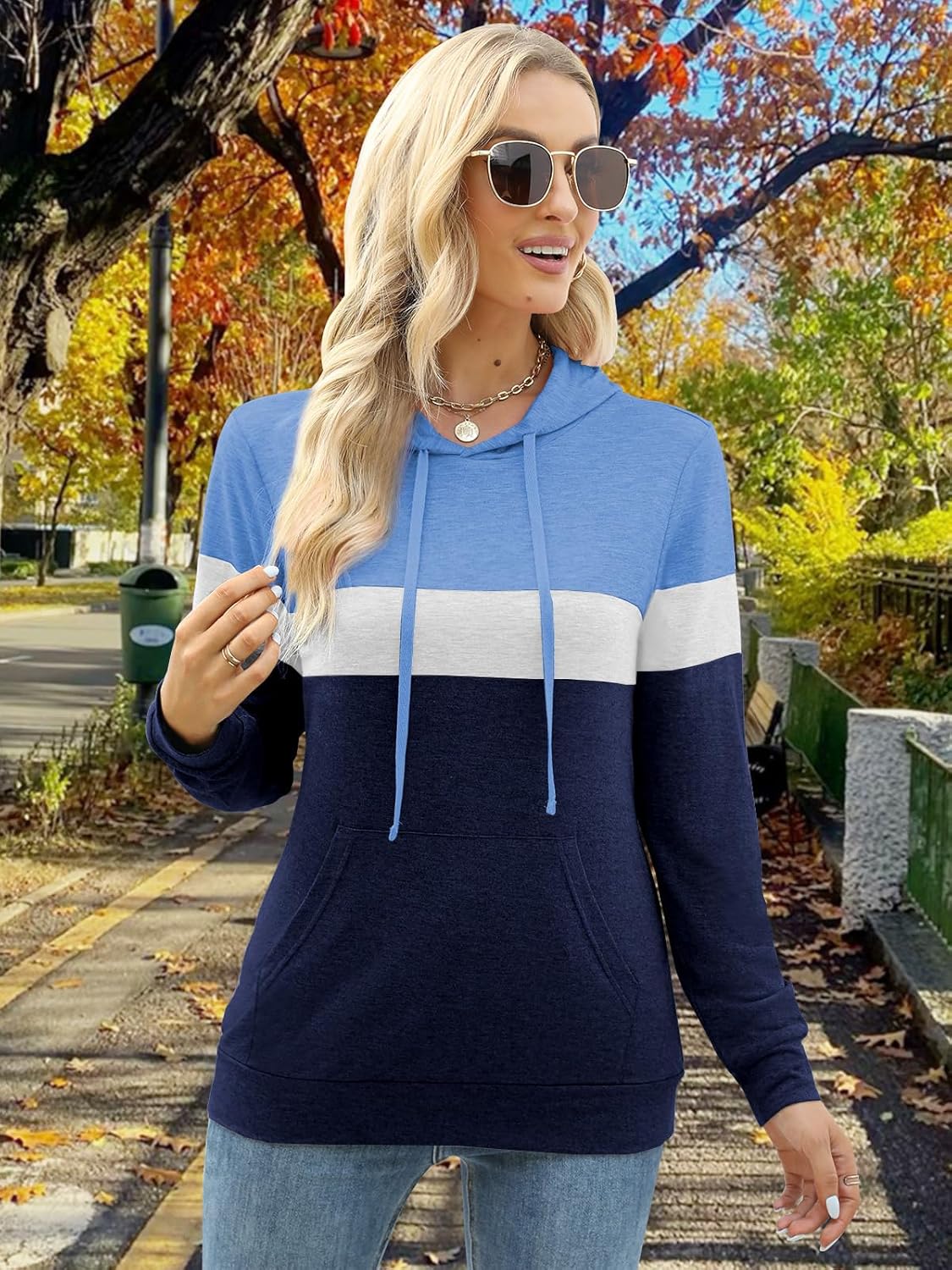 MixShe Women’s 2025 Fall Long Sleeve Hoodie Pullover Sweatshirt Lightweight Casual Tops Blouse - Image 7